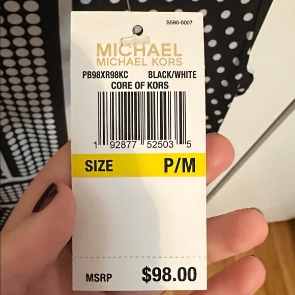 NWT Michael Kors Polka Dot Dress Size MP - Picture 7 of 7